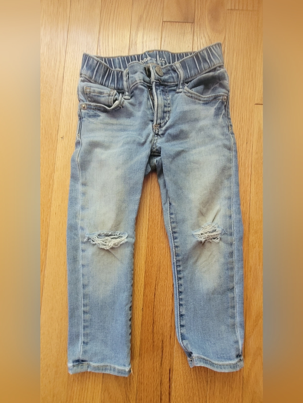 GAP Boys' Slim Distressed Denim Jeans - 3 yr